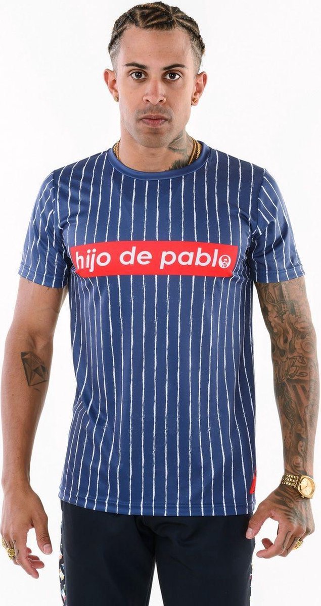 Grappig & Fout Kostuum | Pablo Discobar Shirt Coke Lines | Extra Small | Carnaval kostuum |  